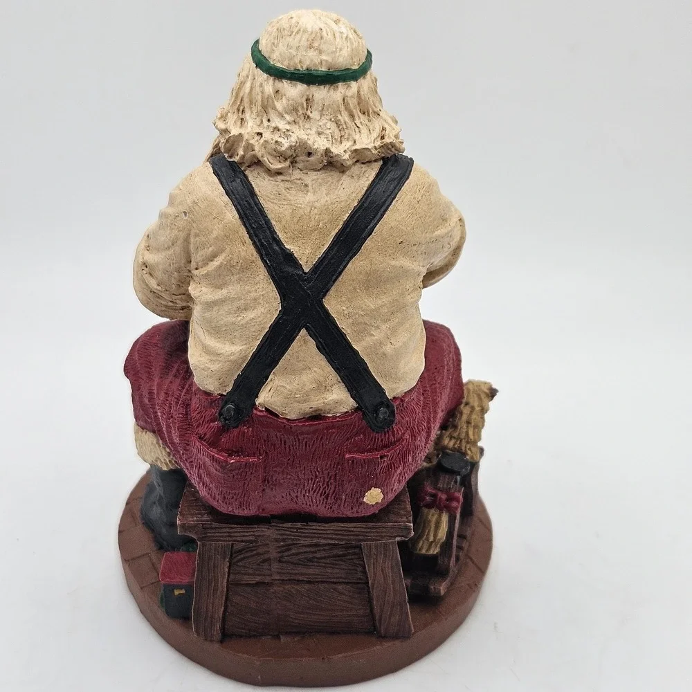 Vintage Santa Claus Toymaker Workshop Figurine‎ Resin Hand Painted